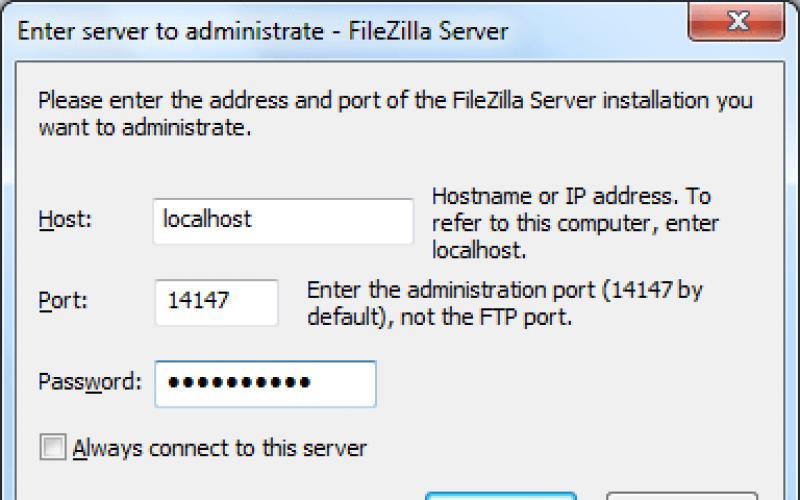 Настройка программы FileZilla Server Filezilla установка windows 7 настройка